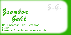 zsombor gehl business card